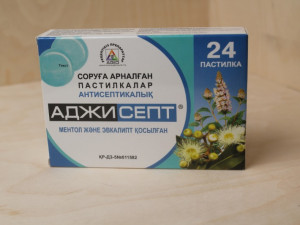 Ментол және эвкалипт қосылған Агисепт