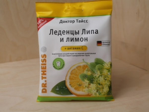 Линден және лимон лолипоптары